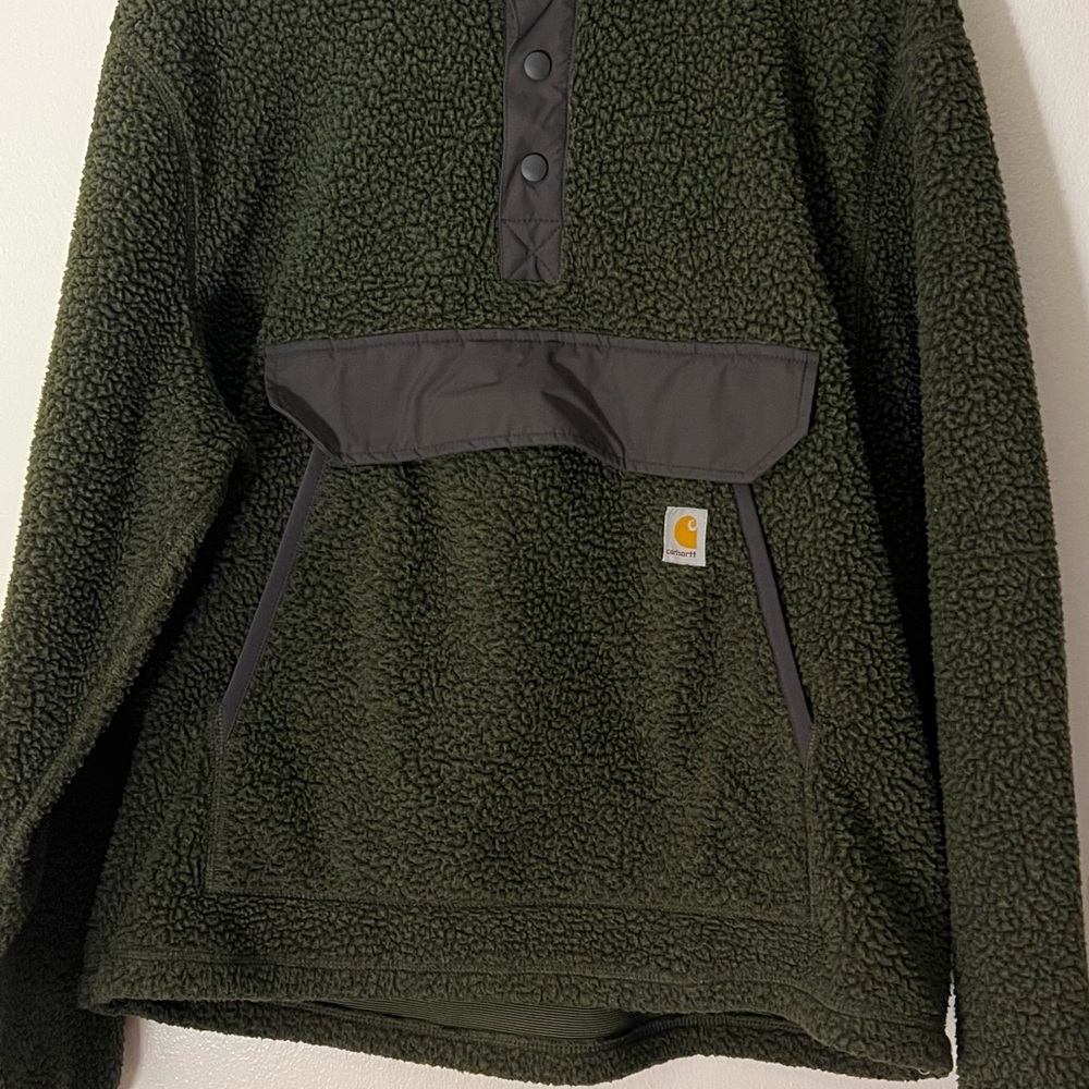 Carhartt Olive Green Fleece Pullover
